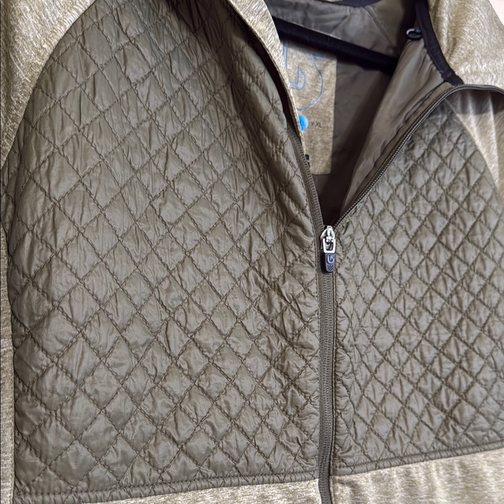 Burton Green Ski & Snow Jacket with Quilted Design - Picture 4 of 6